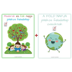 Madarak és Fák Napja + Föld Napja játékos feladatlap óvodásoknak (ebook) Madarak és Fák Napja + Föld Napja játékos feladatlap óvodásoknak (ebook)