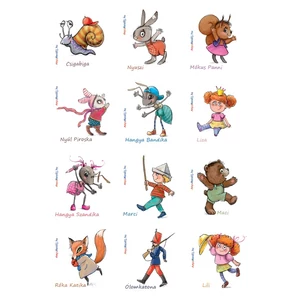 Mesés matrica - A bátor Csigabiga mesekönyv szereplőivel