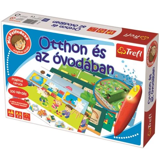 Otthon és az óvodában oktató társasjáték varázstollal