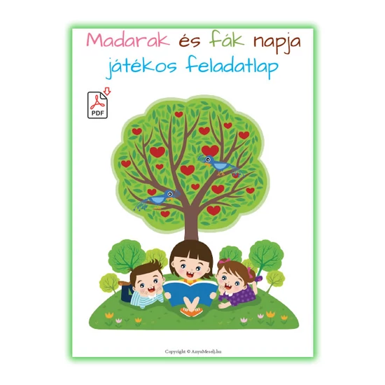 Madarak és fák napja játékos feladatlap (ebook)