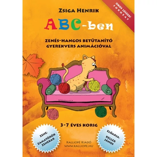 ABC-ben zenés-hangos betűtanító gyerekvers animációval